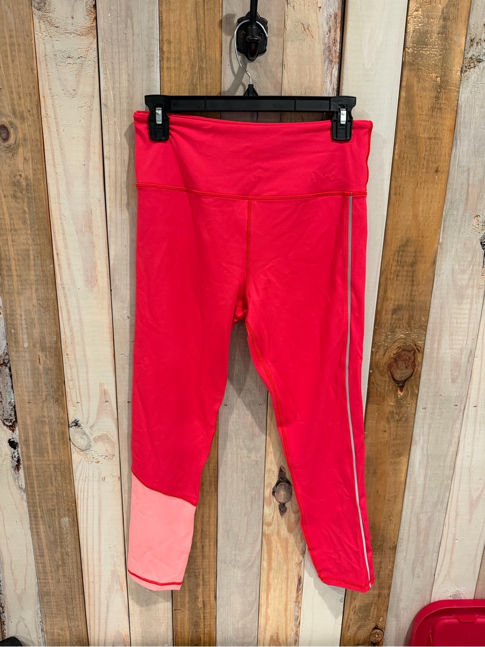 ZYIA Leggings - Bright Pink with Light Pink Ankle